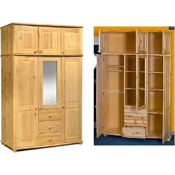 Šatní skříň Šatní skříň z masivu borovice MD 331 Odstín: Dub