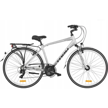 Trekingové kolo Storm Marathon 2.0 Pánské, rám 21 palců, kola 28", stříbrné