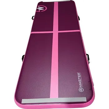Žíněnka Airtrack MASTER nafukovací žíněnka 300 x 100 x 10 cm - fialová - růžová