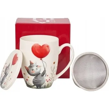 Hrnek Duo Kočka s balónkem, porcelán, 380 ml