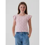GAP Květované žebrované tričko - Holky