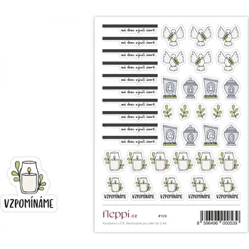 samolepka Fleppi Samolepky Vzpomínáme