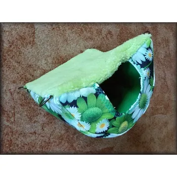 pelíšek pro malé zvíře HAMAKODOMEK kopretiny + zelená