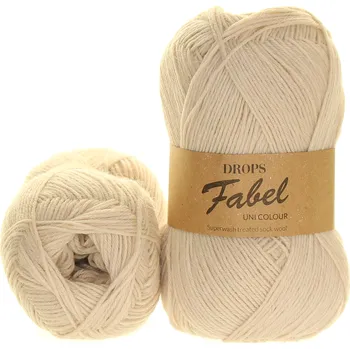 Příze Drops Fabel uni colour 121 krémová