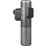 KiCA Pro masážní pistole, dotykový displej, 3 režimy, 3 hlavice, dvojí penetrace, z leteckého hliníku, šedá