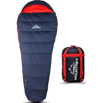 Horské kolo Ultralehký spací pytel Mountrex - Mumie, 0° červený