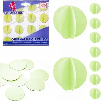 Kreativní dekorace na párty - Girlanda kulatá