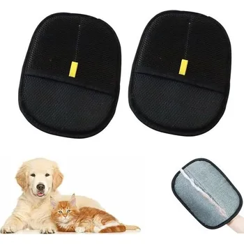 Kosmetika pro psa BRITIVIVE Rukavice na odstraňování chlupů domácích mazlíčků, magnetické rukavice na srst, balení 2