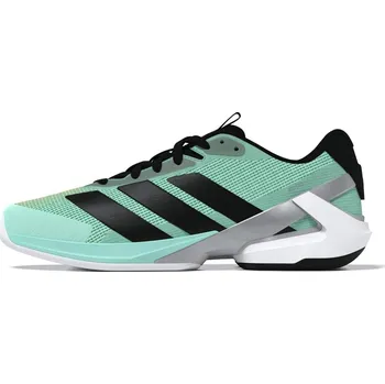 Pánská tenisová obuv Pánská tenisová obuv adidas Adizero Ubersonic 5 Tennis Shoes Flash Aqua/Core Black/Lucid Orange EUR 47 1/3