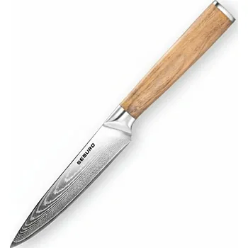 Kuchyňský nůž Univerzální nůž Seburo HOKORI Damascus, 12,5 cm