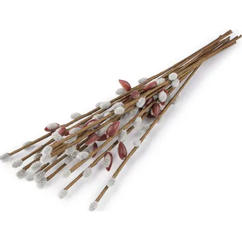 umělá květina Stoklasa Umělé kočičky 42 cm 12 ks světle šedé