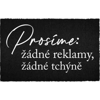 Rohožka Kokosová rohožka černá vstupní do domu Dárek Bez reklam 60x40 cm