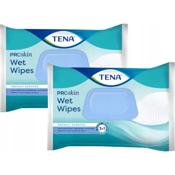 Vlhčený ubrousek Tena Wet Wipes vlhčené ubrousky 3v1, 2x48 kusů