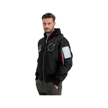 Pánská bunda Alpha Industries Bunda pro přechodné období AI.108108-285 Černá Regular Fit 3XL