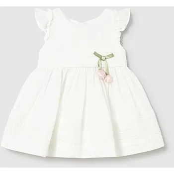 Dívčí šaty Dívčí elegantní šaty Mayoral 1907 smetanové Rozměr: 18 měsíců, 86 cm