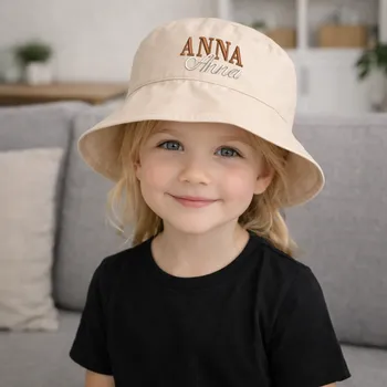 Klobouk Klobouček s výšivkou VLASTNÍHO JMÉNA Rozměr: Velký 48 - 50 cm ( 3-6 let), Barva výšivky: Tmavá