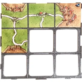 Příslušenství k deskovým hrám Mřížky pro Karak, Carcassonne a Ostrov Skye | MitroCZECH Počet: 1, Barva mřížky: Šedá