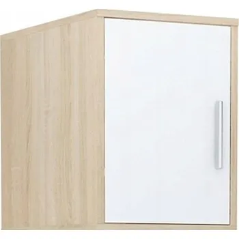 Šatní skříň Skříň Matkam BODO 42 x 60 x 57 cm bílá, dub sonoma