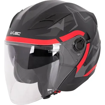 Helma na motorku W-TEC Otevřená přilba Barcela Vermella černo-šedá - XXL (63-64)