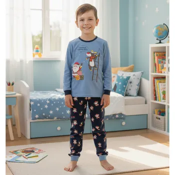 Sezon M2091 Chlapecké pyžamo modrá