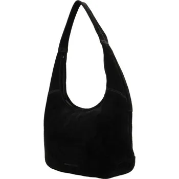 Kabelka BRAZOS 55x35x12cm, BLACK, kožená kabelka Hide&Stitches