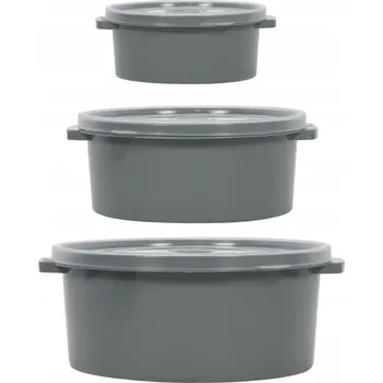 Dóza na potraviny NÁDOBY NA POTRAVINY DO MIKROVLNNÉ TROUBY KULATÉ PLAST 2000 ML