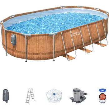 Bazén Bestway Bazén Power Steel Comfort Jet 6,1 x 3,66 x 1,22 m - 56719