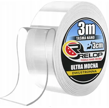 Lepicí páska OBOUSTRANNÁ PÁSKA 3m/2cm NANO OPAKOVANĚ POUŽITELNÁ SILNÁ MONTÁŽNÍ 3M