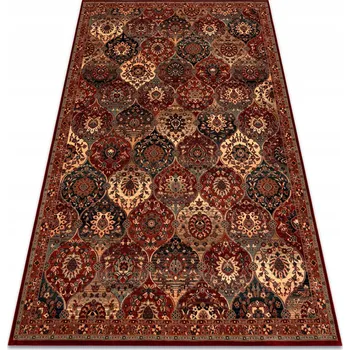 Koberec VLNĚNÝ Koberec DO OBÝVACÍHO POKOJE ORIENTÁLNÍ jetel ARABESKA PAVÍ OKO 200x300 cm