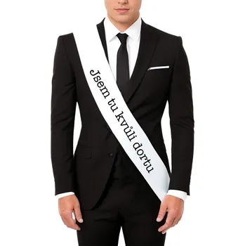 Party dekorace Šerpa Jsem tu kvůli dortu Černá