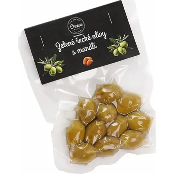 oliva Cheese House Zelené vypeckované olivy s mandlí 100g