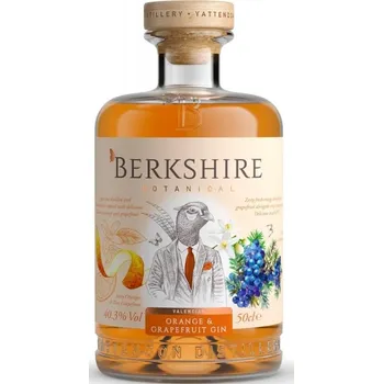 Gin Berkshire Valencian Orange & Grep 40,3% 0,5l (holá láhev)