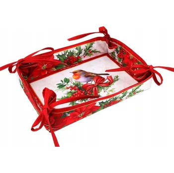 chlebník KOŠÍK NA PEČIVO CHLÉB VÁNOČNÍ VELKÝ CARMANI