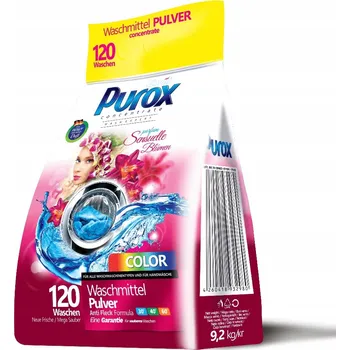 Prací prášek PUROX prací prášek 9,2 kg na barevné prádlo