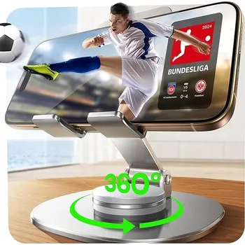 Otočný stojan 360° na telefon, skládací držák na stůl