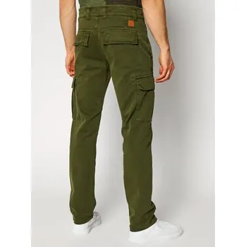 Pánské kalhoty Alpha Industries Kalhoty z materiálu Agent 158205 Zelená Regular Fit 29