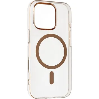 Pouzdro na mobilní telefon Zadní kryt Transparent Slim Magsafe pro iPhone 14 Pro desert