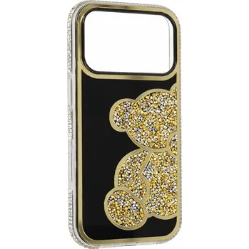 Pouzdro na mobilní telefon Zadní kryt Teddy Bear pro iPhone 17 Pro Max zlatý