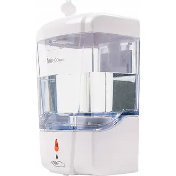 Dávkovač mýdla Bezkontaktní nástěnný dávkovač mýdla Faneco 700 ml, průhledný/bílý