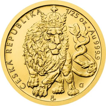 Zlatá investiční mince Český lev 2026 1,24 g