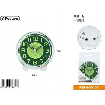 Budík Rest.aer - Budík s budíčkem a podsvícením (bez baterií)