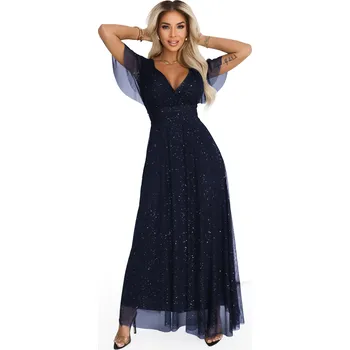 Dámské šaty Numoco Melania 635-3 tmavě modré uni