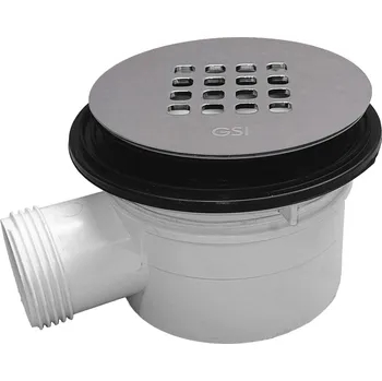 sprchový žlab GSI Vaničkový sifon, průměr 90mm, DN40, nízký, krytka cenere mat
