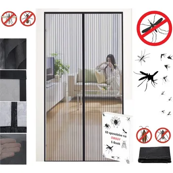 MOSKYTIÉRA PROTI HMYZU NA DVEŘE 110 x 230 cm, SÍŤKA PROTI KOMÁRŮM A HMYZU