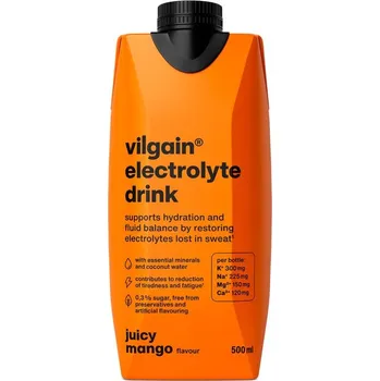 Iontový nápoj Vilgain Electrolyte Drink – šťavnaté mango 500 ml