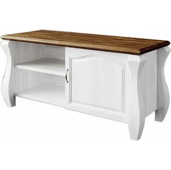 Televizní stolek Televizní stolek Ludvík 1D - masiv borovice Odstín: Borovice přírodní