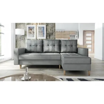 Sedací souprava Rozkládací sedací souprava do L Scandi - tmavě šedá