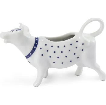 Cukřenka Mlékovka, kravička, 70 ml, český porcelán, Hyggeline, modrá, Leander