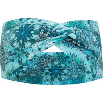 Ebbie Bavlněná čelenka - MANDALA TYRKYSOVÁ Velikost: L