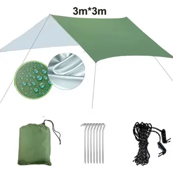 Jízdní kolo Ultra lehká kempovací plachta 3x3 m